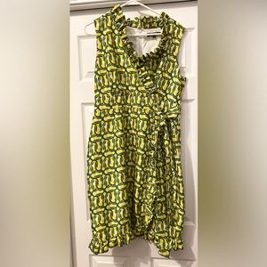 Alex Marie Size 12 Faux Wrap Dress